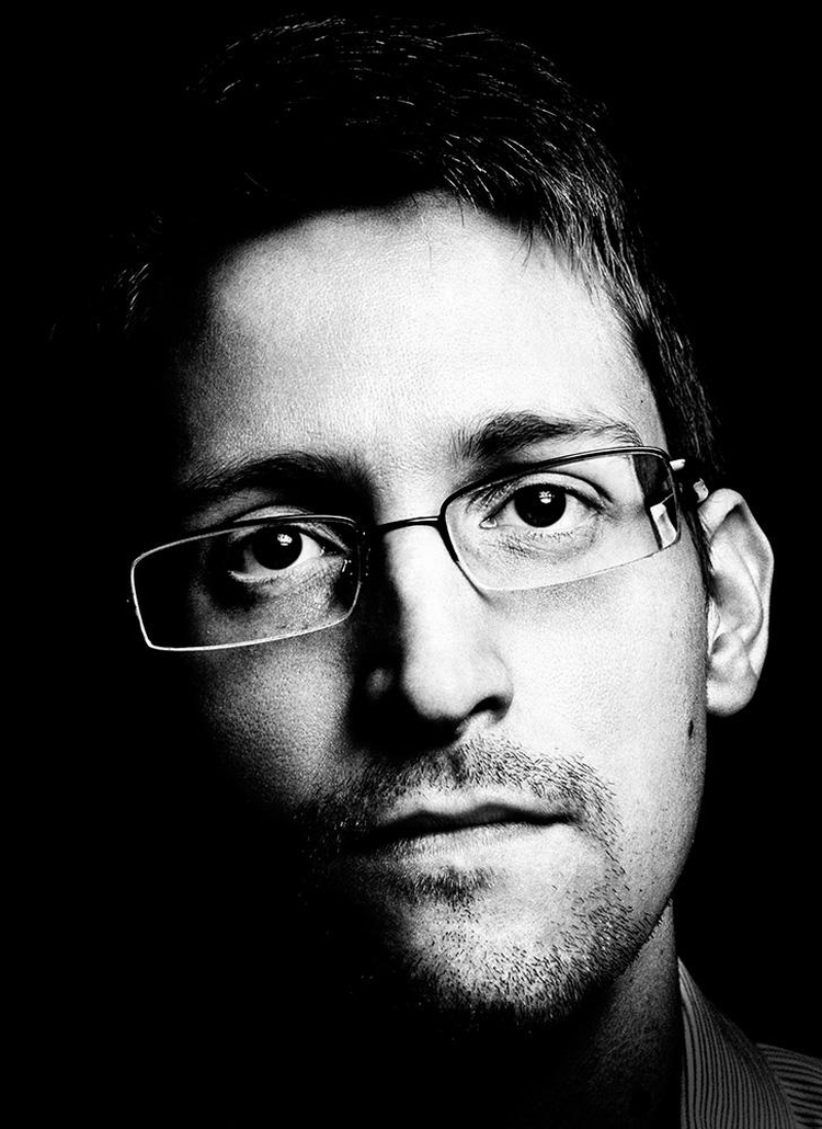 Edward Snowden, fot. Platon / Wired